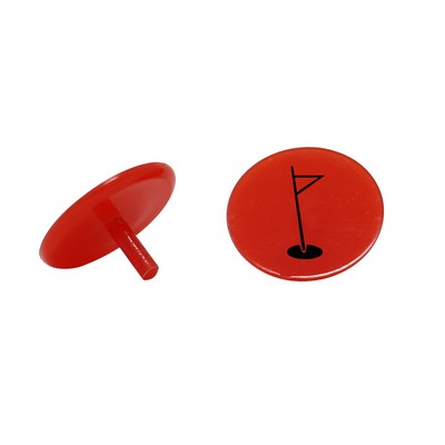 0.75" Round Golf Ball Marker with 1 Color Imprint