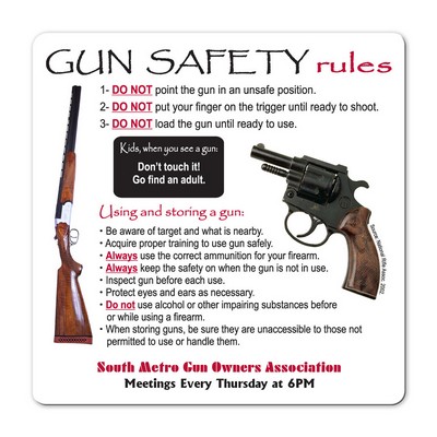 Health & Safety Gun Safety Magnet