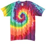 Sundog Adult Short Sleeve Retro Tie Dye T-Shirt