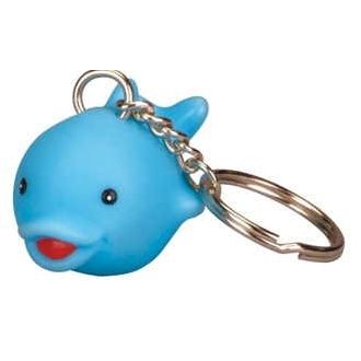 Rubber Dolphin Key Chain