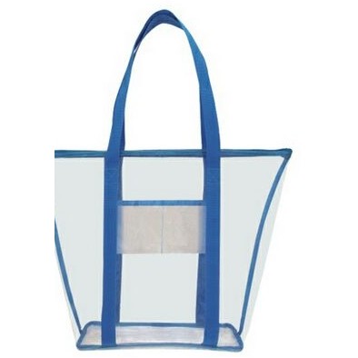 Clear Tote w/ Contrast Trim