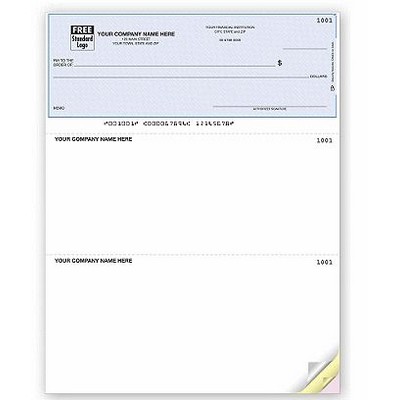 Lined Multi-Purpose Laser Voucher Check (1 Part)