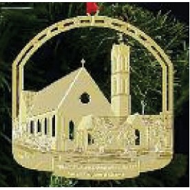 0.5mm Custom 24K Gold Plated Heavyweight Ornament (2½")