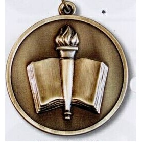 Newport Mint Medal - 2 1/2" (Torch & Book)