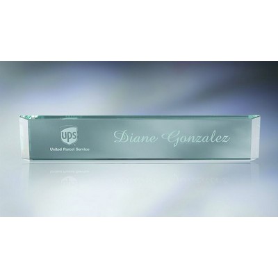 Jade Glass Name Plate (Screened)