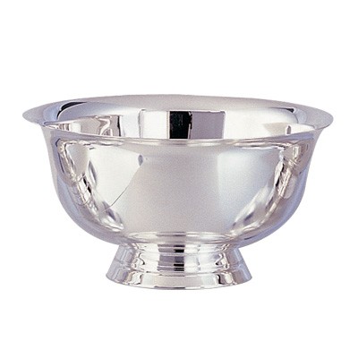 8" Paul Revere Stainless Steel Silver Award Bowl