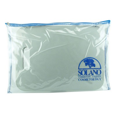 Clear Vinyl Zippered Portfolio