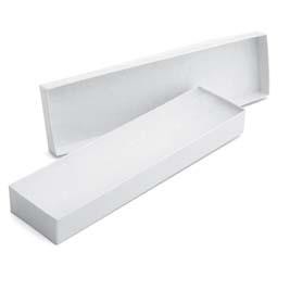 White Krome Jewelry Box (8" x 2" x 7/8")