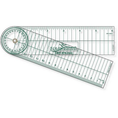 .040 Clear Plastic Stock Shape Goniometer (1.75"x12.25")