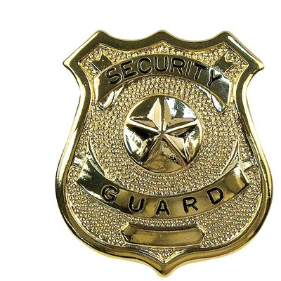 Gold Security Guard Badge