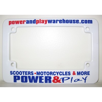 Motorcycle License Plate Frame - Screen Printed