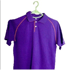 Polo Shirt w/ Short Raglan Sleeves & Piping Trim