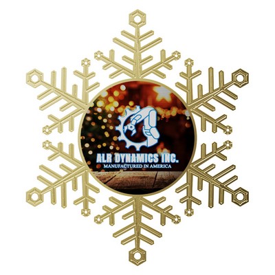 Vibraprint® Snowflake Holiday Ornament (3")