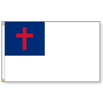 Indoor Nylon Christian Flag (3'x5')