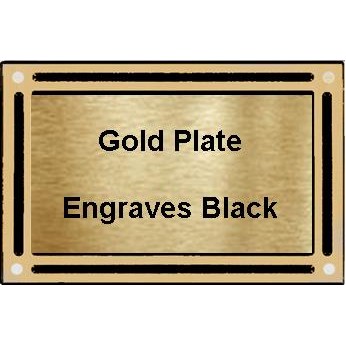 4" x 6" Black/Bronze Cast Aluminum w/3" x 5" Plate