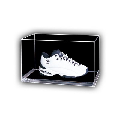 Shoe Case with Mirror Back and 3/4" Clear Base