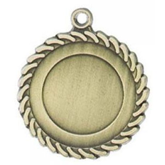 Medal, "Insert Holder" Scallop - 2 1/2" Dia.