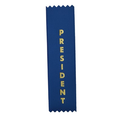 Stock Pinked End Ribbon (1 5/8"x6") - President