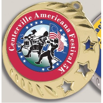 3" Digital Color Print Insert Medal Spinner