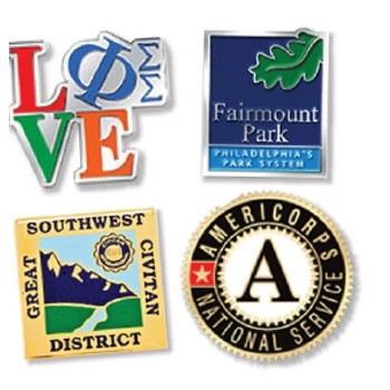 1.5" Photo Etched Lapel Pin with Soft Enamel