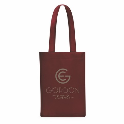 4 Bottle Non Woven Wine Tote - Burgundy