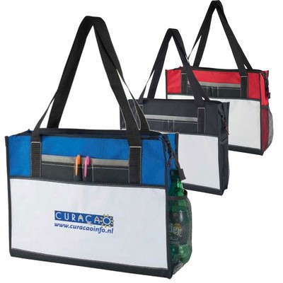 Polyester Zippered Tote Bag