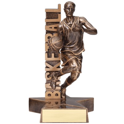 Basketball, Male - Billboard Resins - 8-1/2"