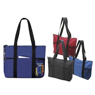 Designer Zipper Tote Bag