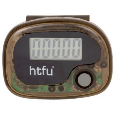 Translucent Pedometer/Step Counter - Brown