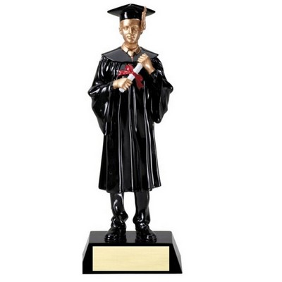 9¼" Resin Male Graduate Award