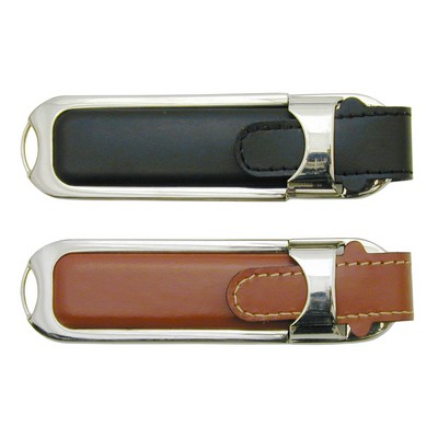 Genuine Leather USB Flash Drive - 2GB