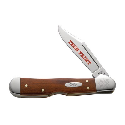 Smooth Chestnut Bone Mini CopperLock Pocket Knife