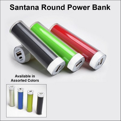 Santana Power Bank - Round - 2600 mAh