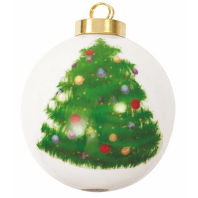 Ceramic Christmas Sublimation Ball Ornament