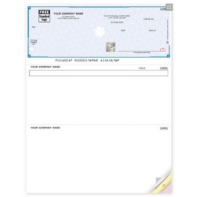 High Security Laser Multipurpose Top Check (2 Part)