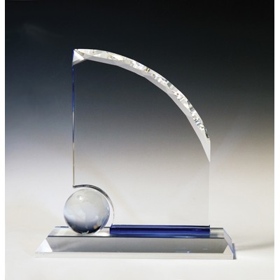 Crystal Globe Award (8")