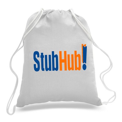 Drawstring Tote Backpack---White