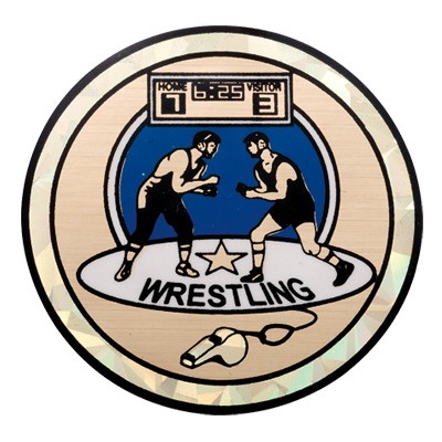 2" Wrestling Mylar Medallion Insert Disc