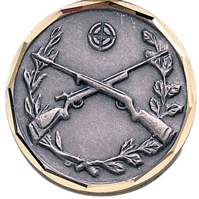 E Series Die Struck Rifles Crossed Medal