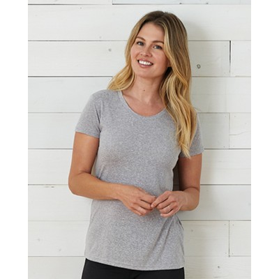 Enza Ladies Melange Crew Neck Tee