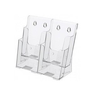 4 Pocket Two Tier Brochure Holder (