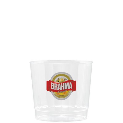 9 oz Clear Fluted Plastic Cup - Digital