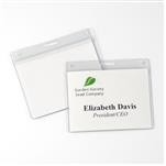 4" x 3" Biodegradable PVC Name Tag Holder, Slot