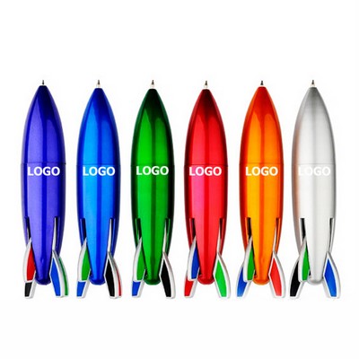 4 In 1 Small Rocket Shape Ballpoint Pen