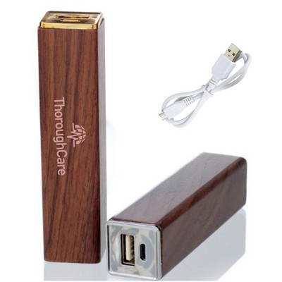 2200 mAh Eco-Friendly Wooden Power Bank