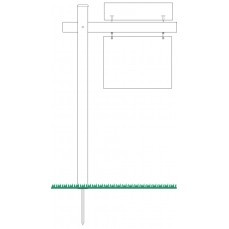 PVC Arm Post 64" x 40"