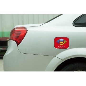 4.52"x5.51" Car Fuel Door Cover w Digital Print