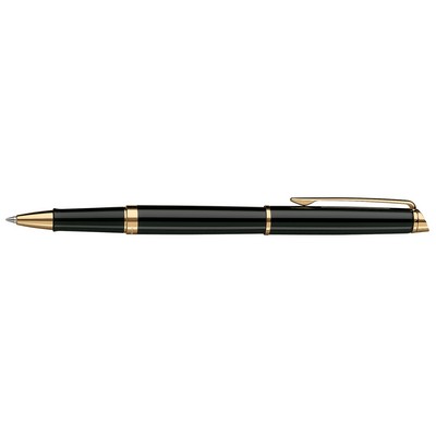 Waterman Hemisphere Roller Ball Black Lacquer Gold Trim