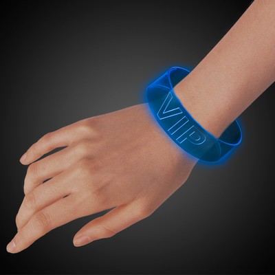 Blue Laser Engraved LED Magnetic Bracelet