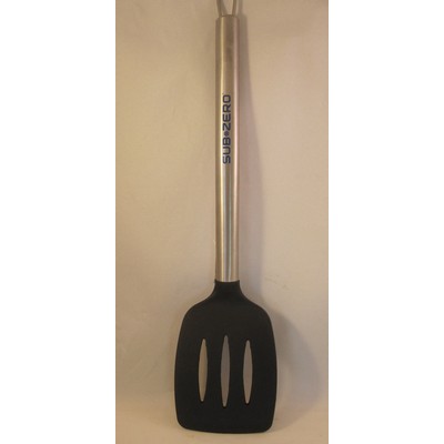 13" Slotted Silicone Spatula w/Stainless Steel Handle